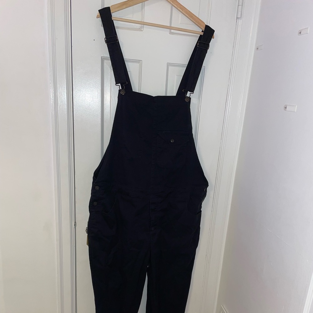 ASOS Mens Slim Chino Overalls in Black
